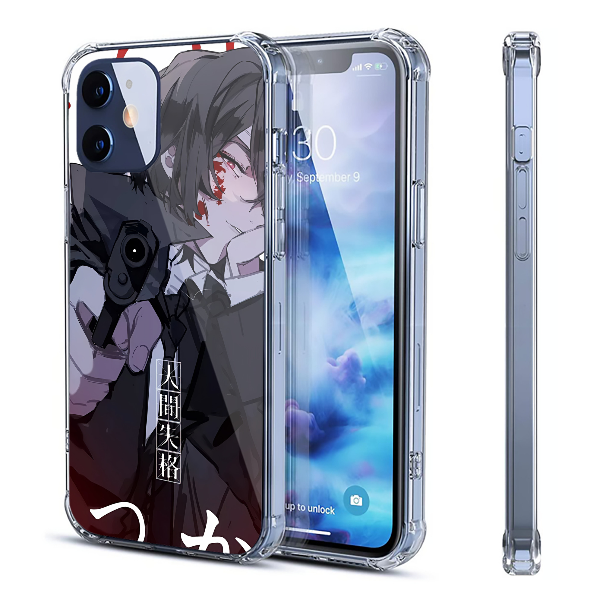 （画像用） 文豪ストレイドッグス Bungo Stray Dogs 【iPhone 12シリーズ対応】透明スマホケース（クリアソフトケース）